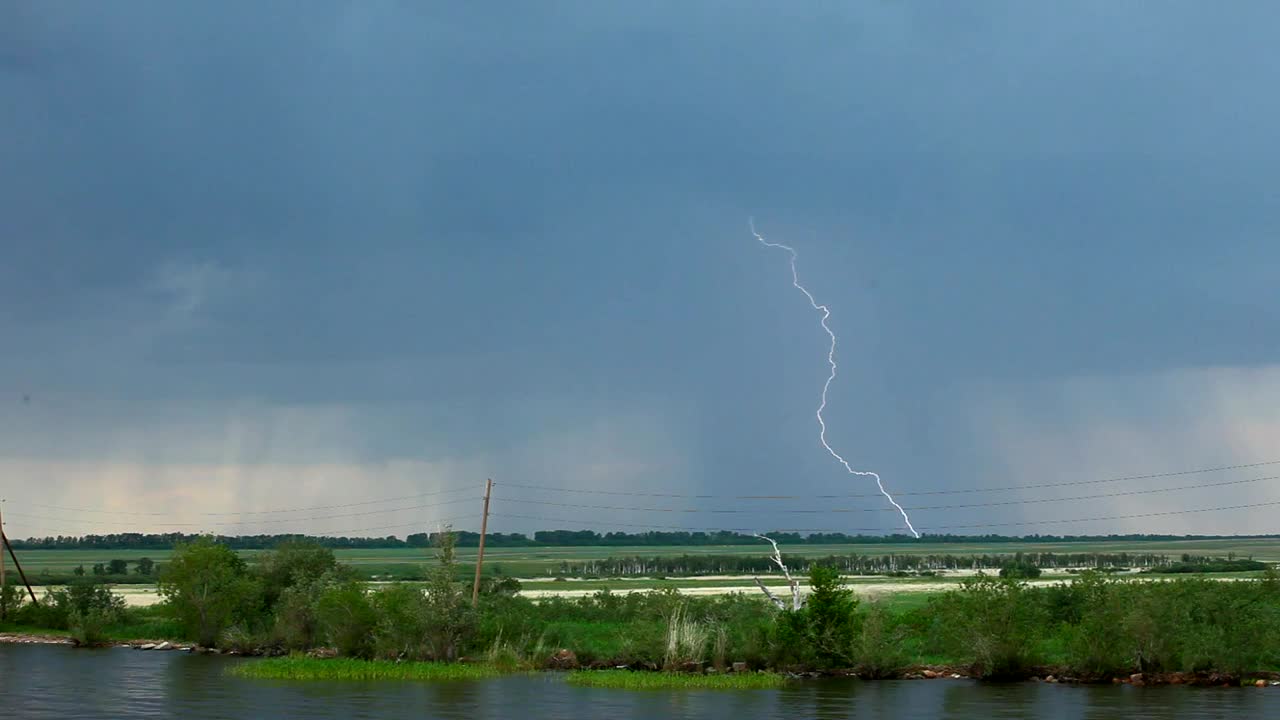 Stock Video Electric Storm In The Distance Live Wallpaper For PC