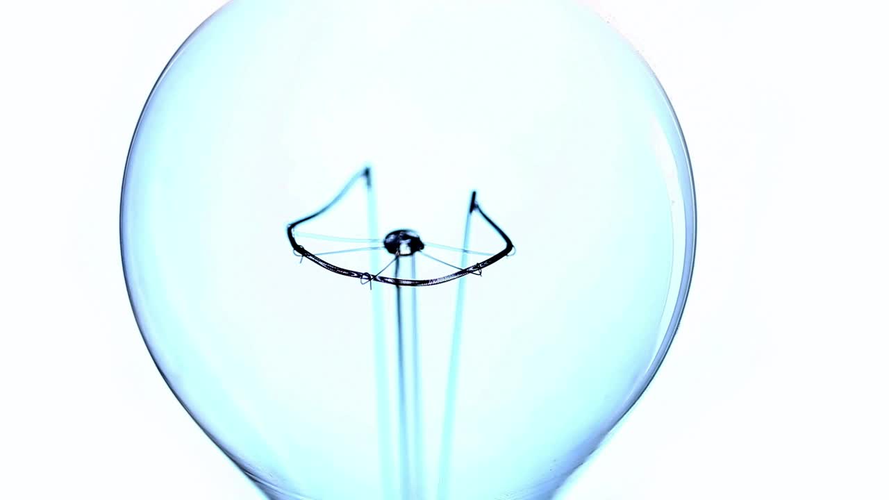 Stock Video Electric Light Bulb Turning On Slowly Live Wallpaper For PC