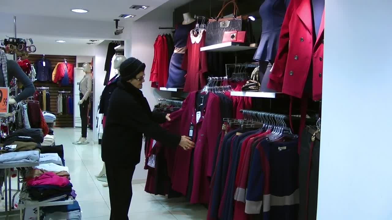 Stock Video Elderly Woman Shopping For Clothes Live Wallpaper For PC