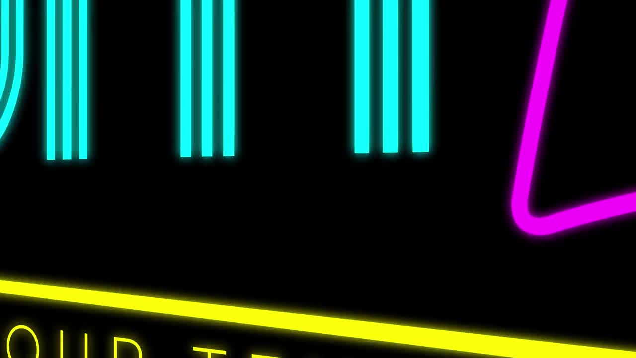 Stock Video Eighties Neon Title Live Wallpaper For PC
