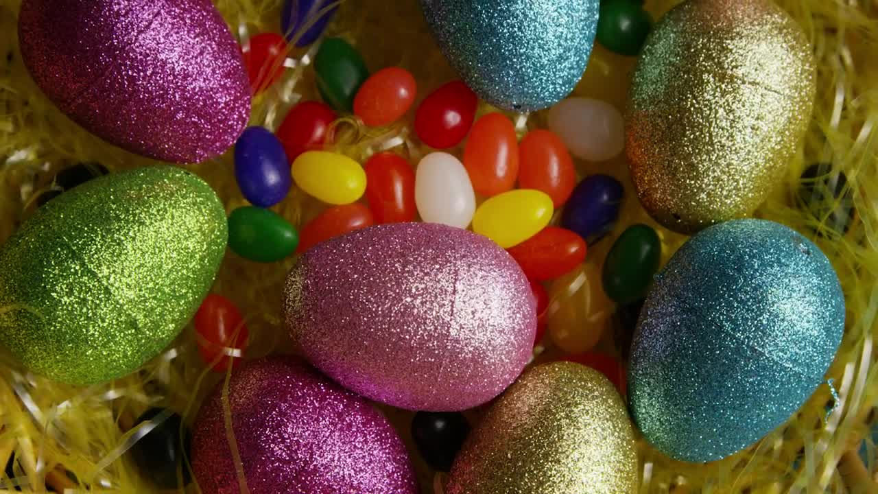 Stock Video Easter Egg Decorations With Candy Live Wallpaper For PC