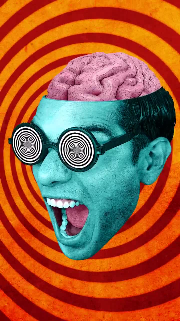 Stock Video Dynamic Animation Of The Head Of A Screaming Man Live Wallpaper For PC