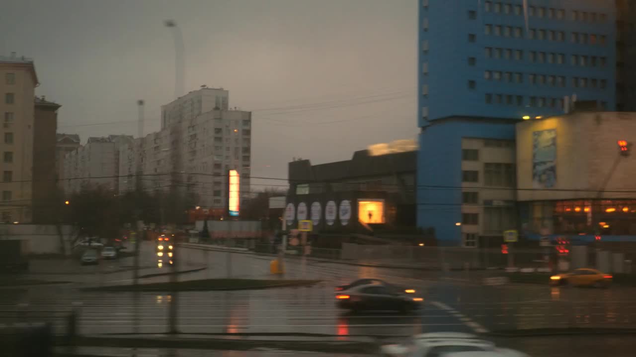 Stock Video Dull Evening In The City Live Wallpaper For PC