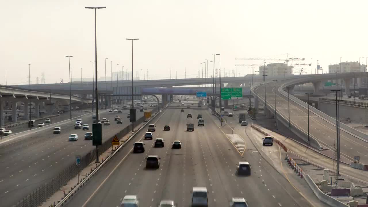 Stock Video Dubai City Roads With Traffic Live Wallpaper For PC