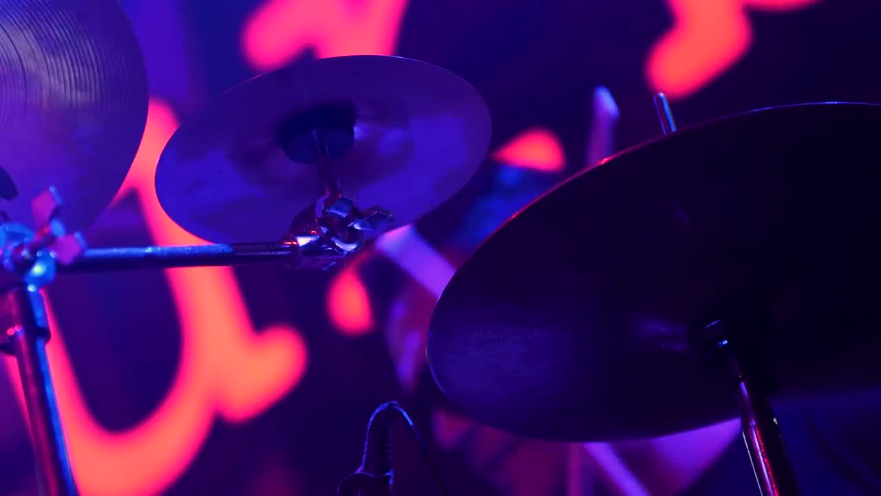 Stock Video Drummers Hands Using Wooden Drumsticks Live Wallpaper For PC