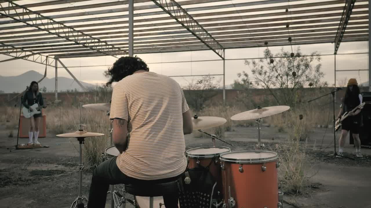 Stock Video Drummer Playing With His Rock Band Live Wallpaper For PC