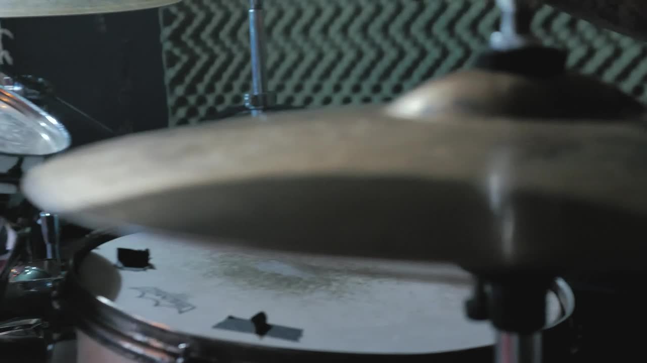 Stock Video Drummer Playing Focused Closely Live Wallpaper For PC