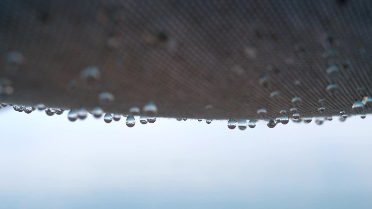 Stock Video Drops Of Rain Falling Through Fabric Live Wallpaper For PC