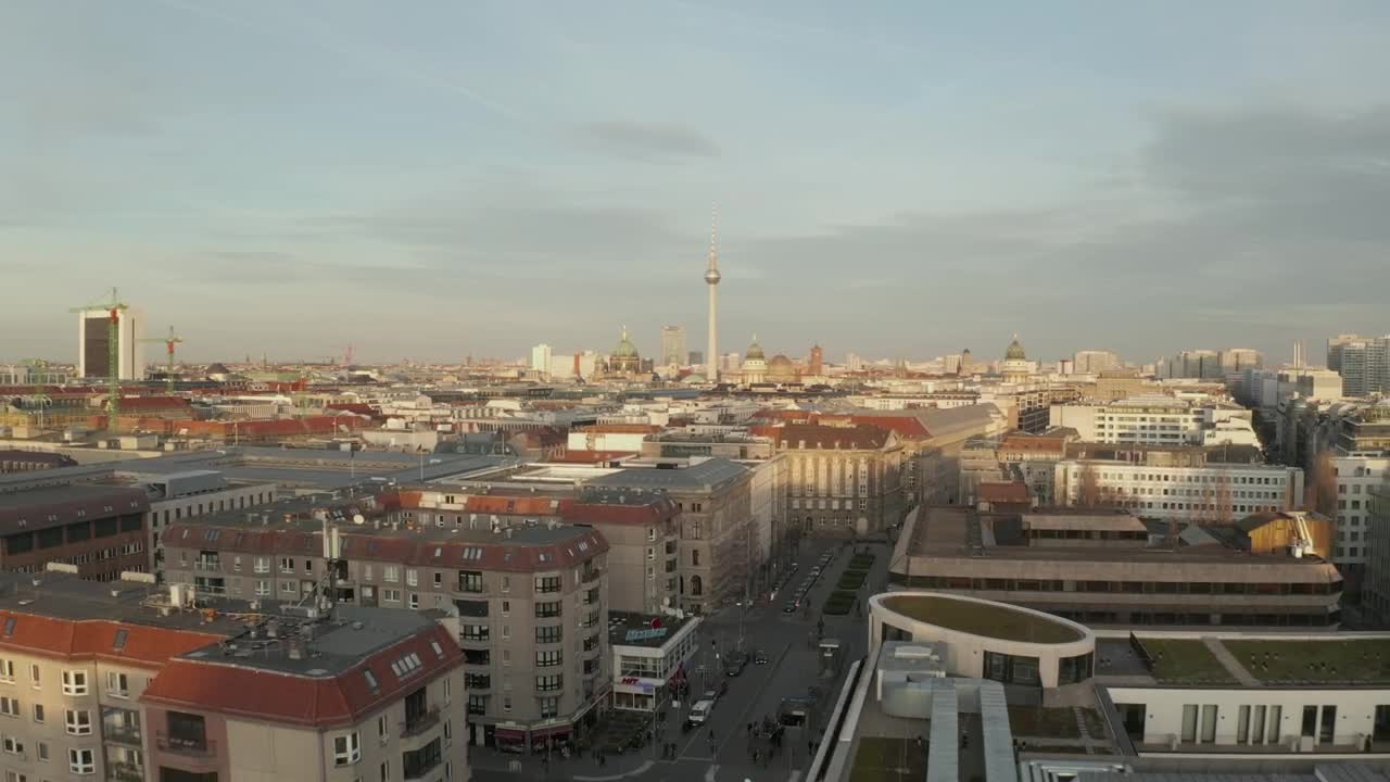 Stock Video Drone Shot Of The City Of Berlin Live Wallpaper For PC