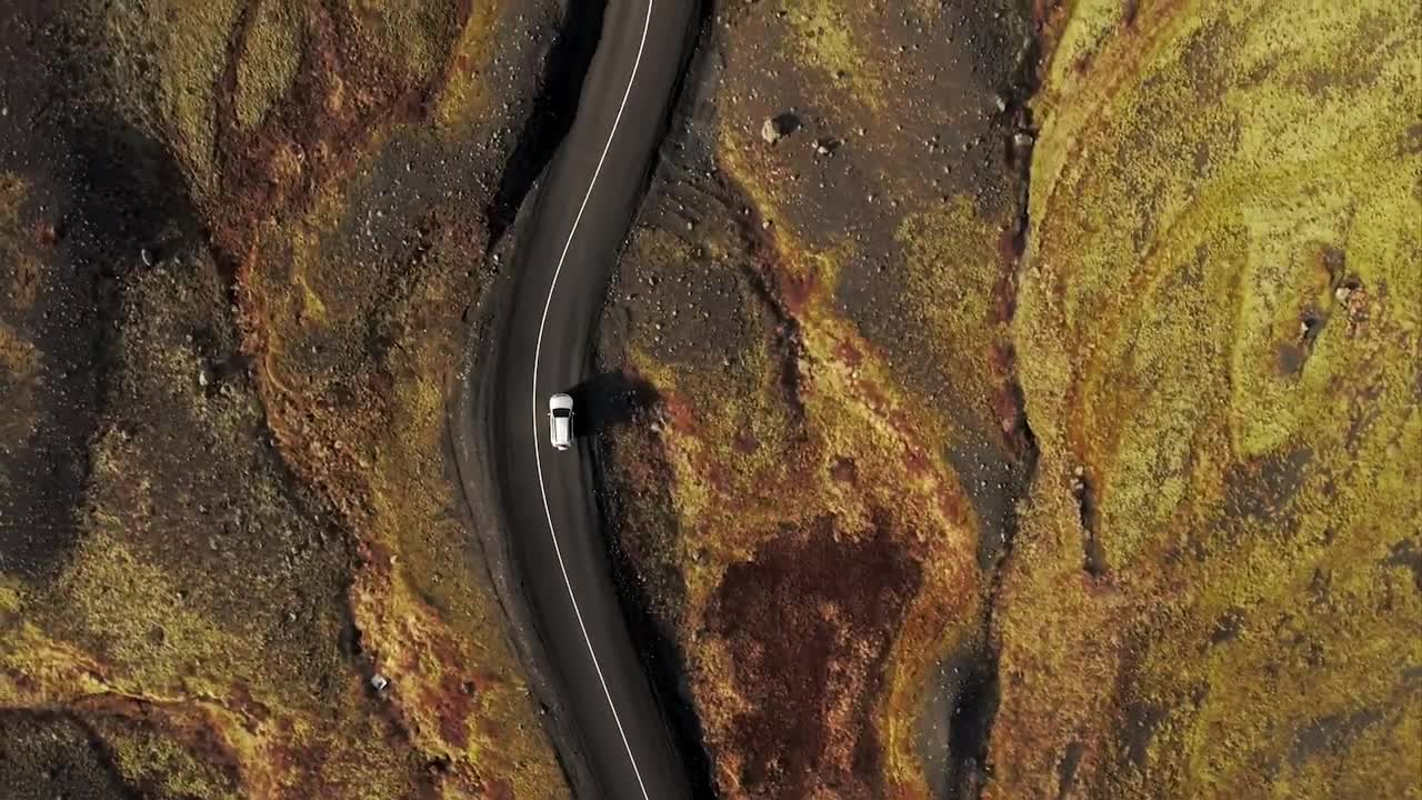 Stock Video Drone Following A Car Live Wallpaper For PC