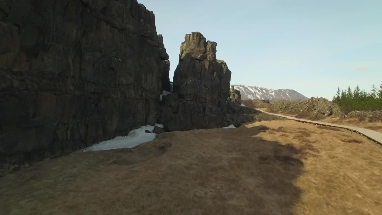 Stock Video Drone Flying Through A National Park Live Wallpaper For PC