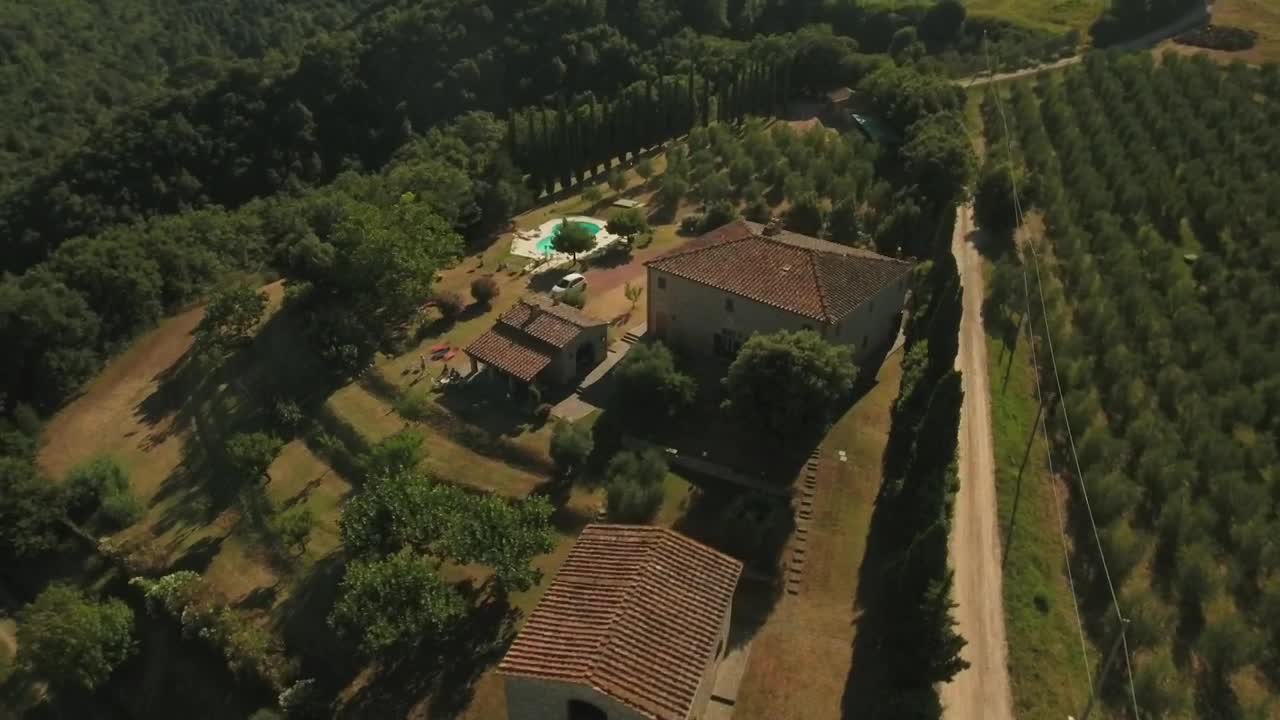 Stock Video Drone Flying Over A Holiday Home Live Wallpaper For PC