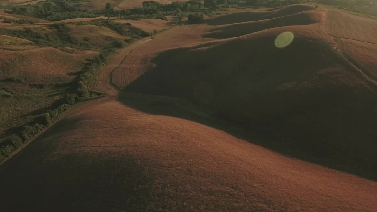 Stock Video Drone Flying Over A Harvester Live Wallpaper For PC