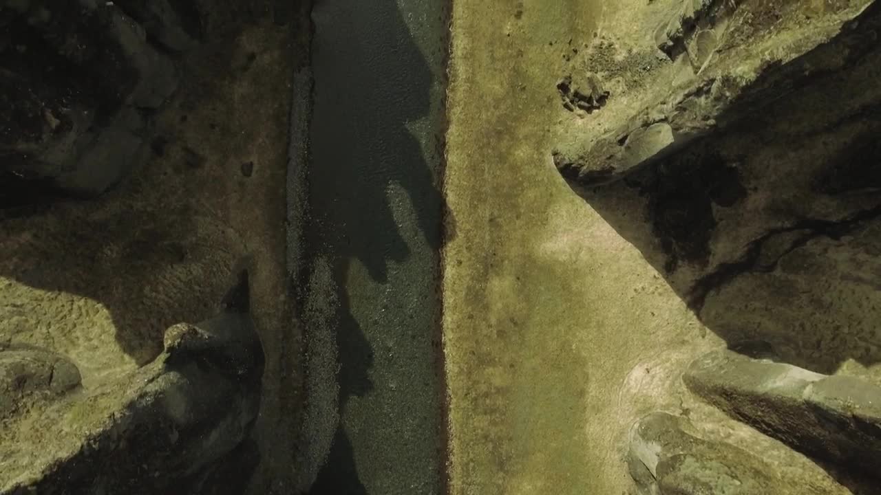 Stock Video Drone Flying Over A Canyon Live Wallpaper For PC