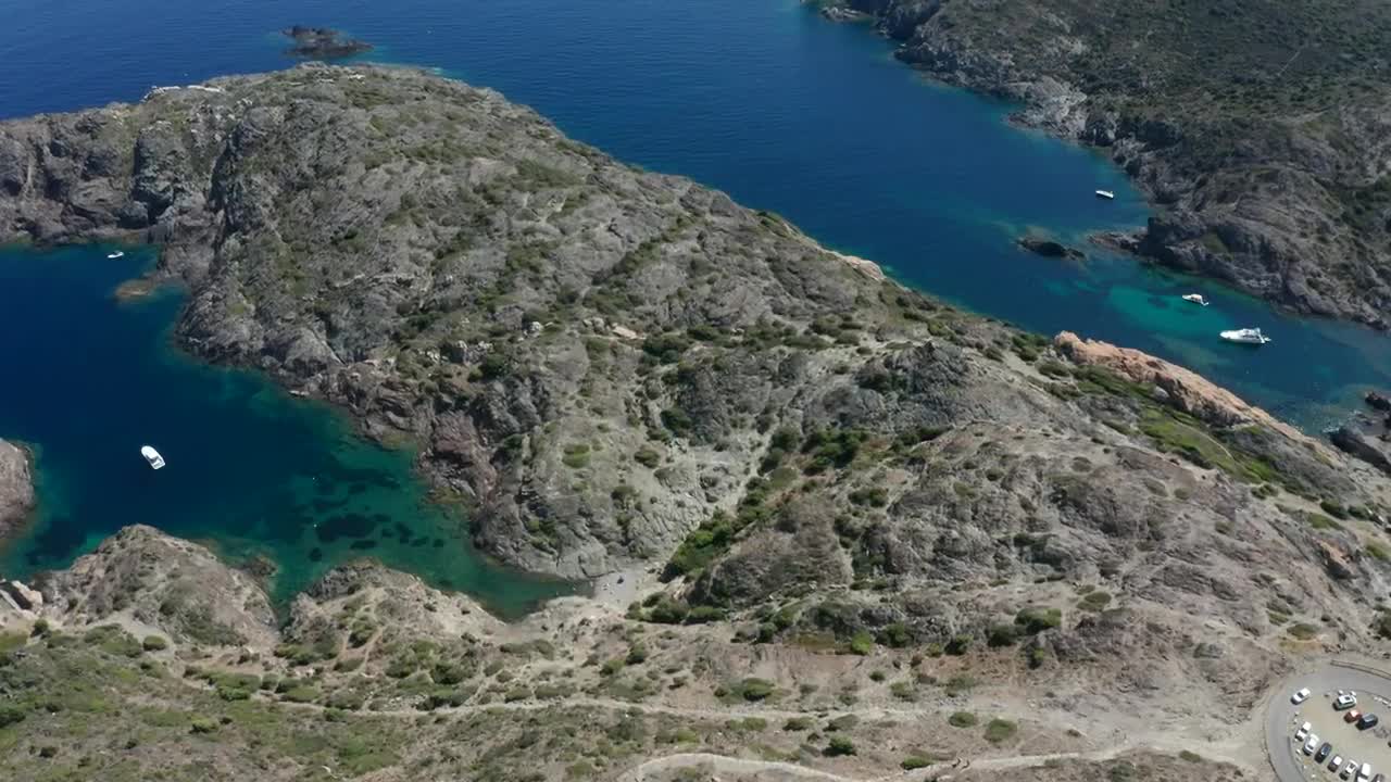 Stock Video Drone Flying Across A Cove Live Wallpaper For PC