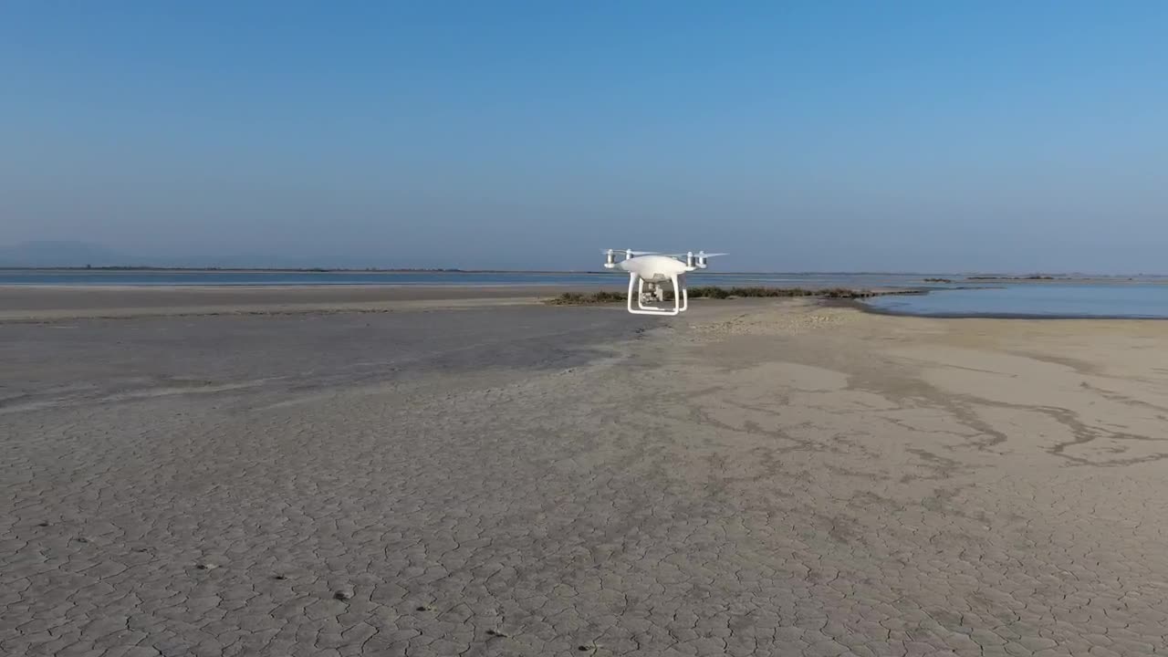 Stock Video Drone Flying Above A Sandy Landscape Live Wallpaper For PC