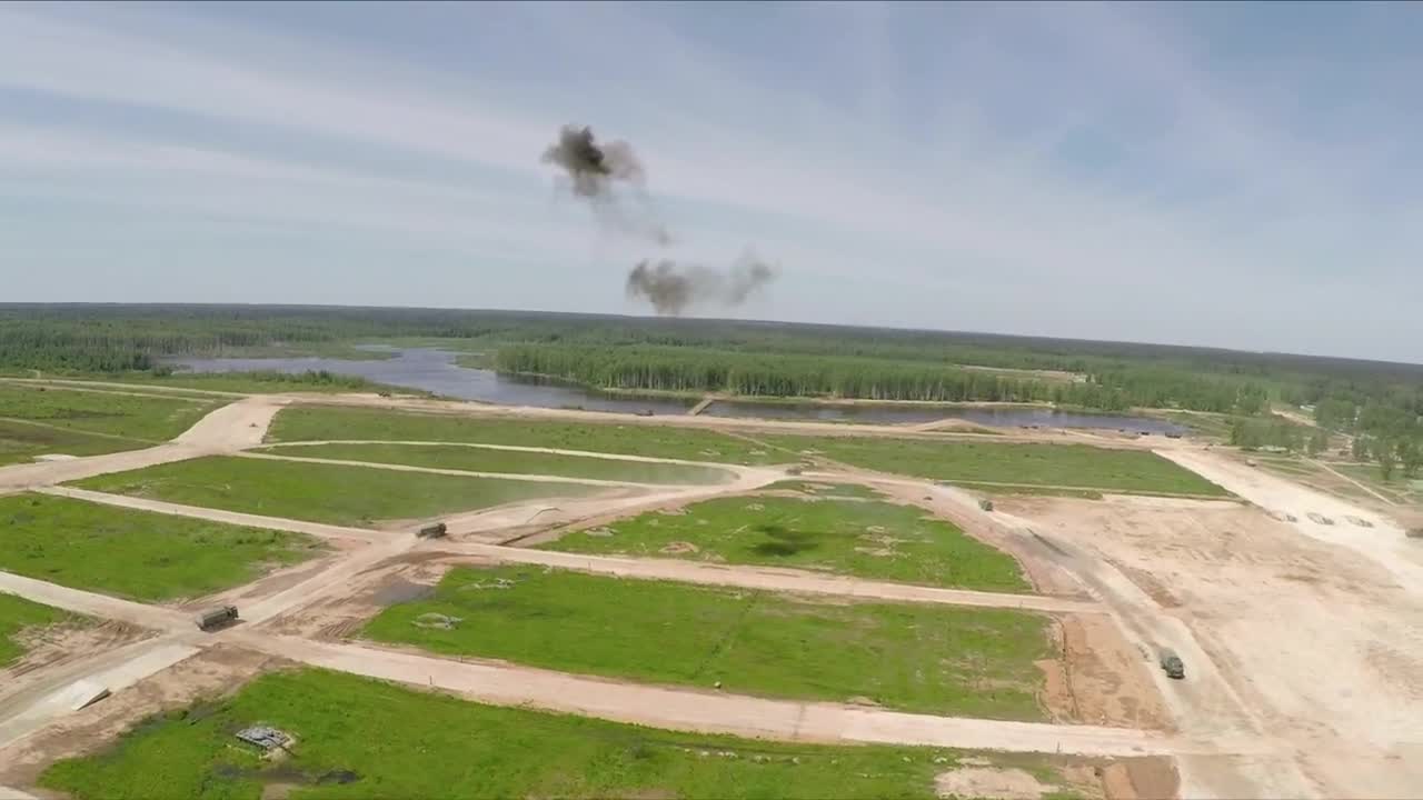 Stock Video Drone Capturing Military Exercises Live Wallpaper For PC