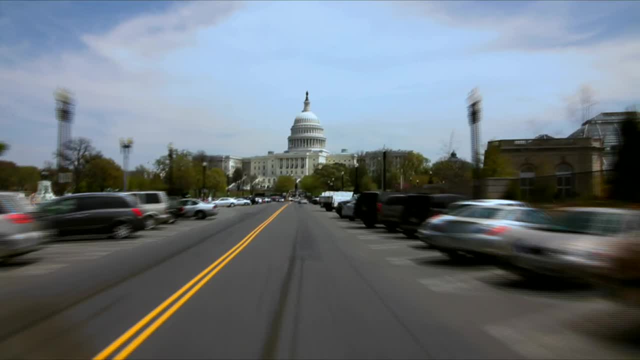 Stock Video Driving Towards Capitol Hill Live Wallpaper For PC