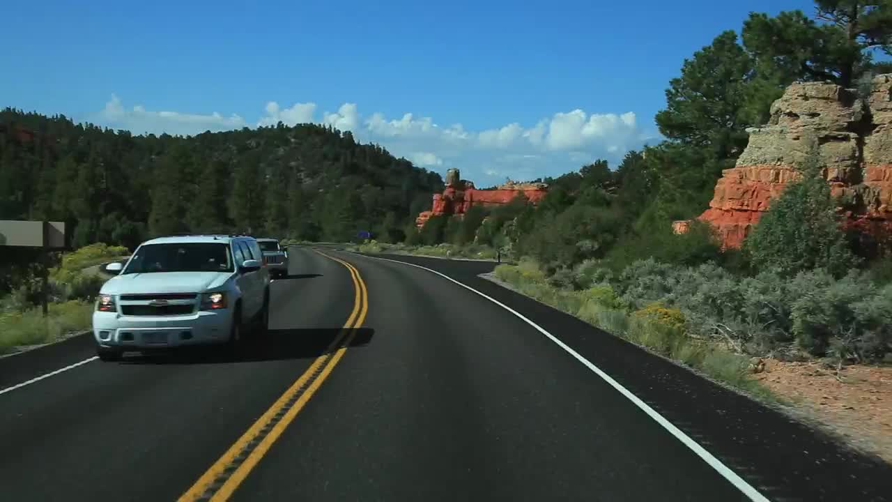 Stock Video Driving Towards A National Park Live Wallpaper For PC