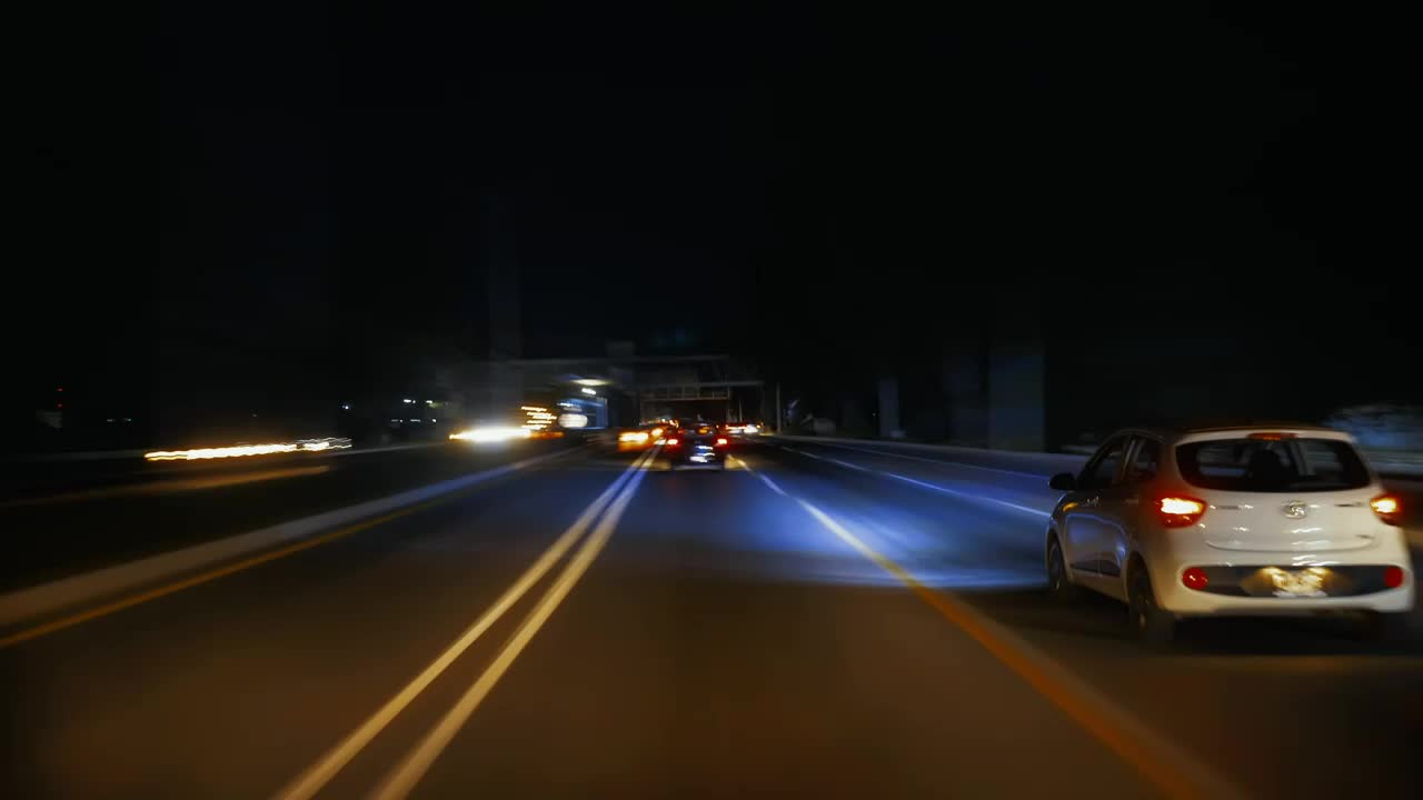 Stock Video Driving Through A Night City Live Wallpaper For PC
