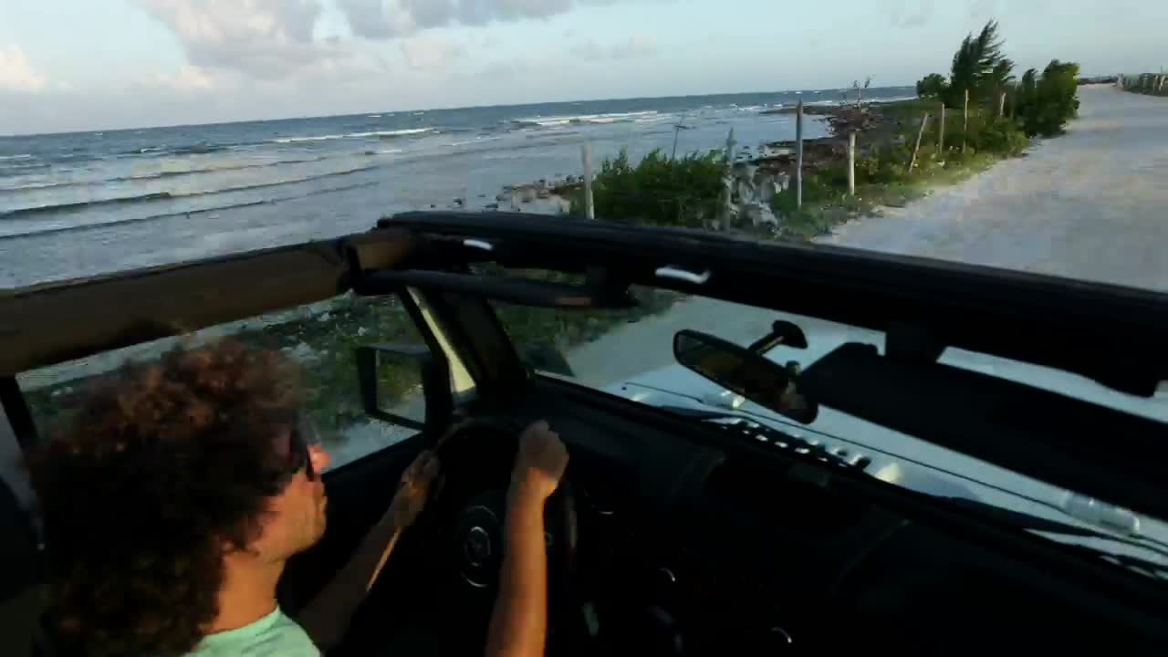 Stock Video Driving In A Beach Town Near The Seashore Live Wallpaper For PC