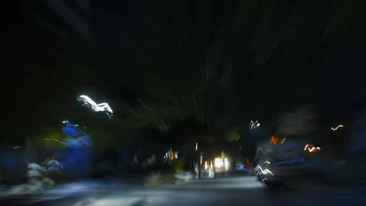 Stock Video Driving Along A City At Night Live Wallpaper For PC