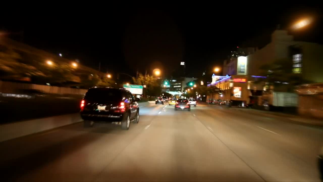 Stock Video Driving Along A Highway During The Night Live Wallpaper For PC