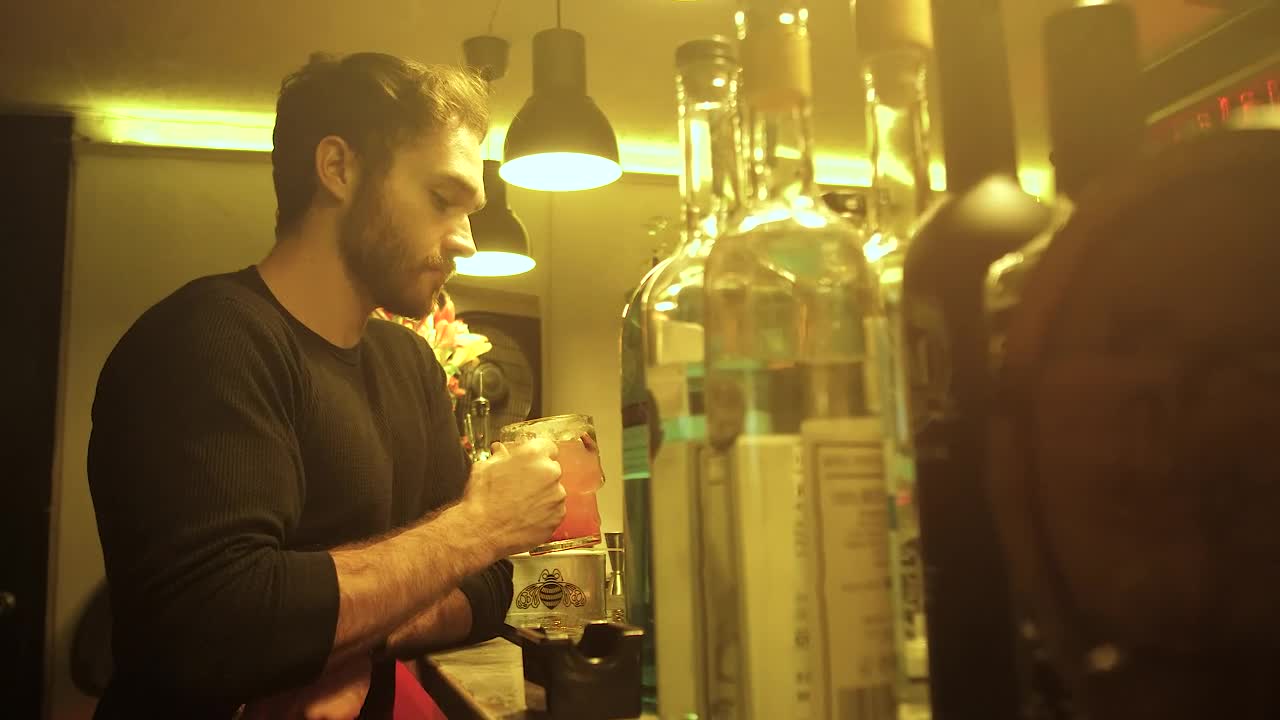 Stock Video Drinking At A Bar Counter Live Wallpaper For PC