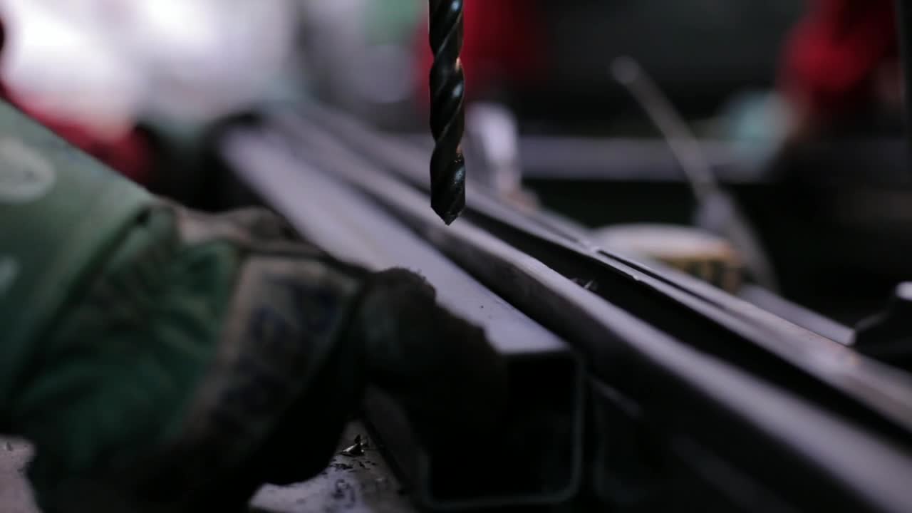 Stock Video Drilling Through A Metal Rod Live Wallpaper For PC