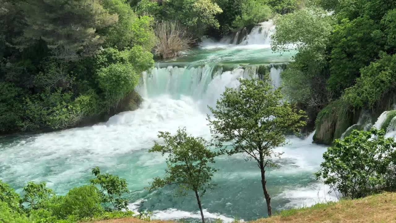Stock Video Dreamlike Waterfalls In The Forest Live Wallpaper For PC
