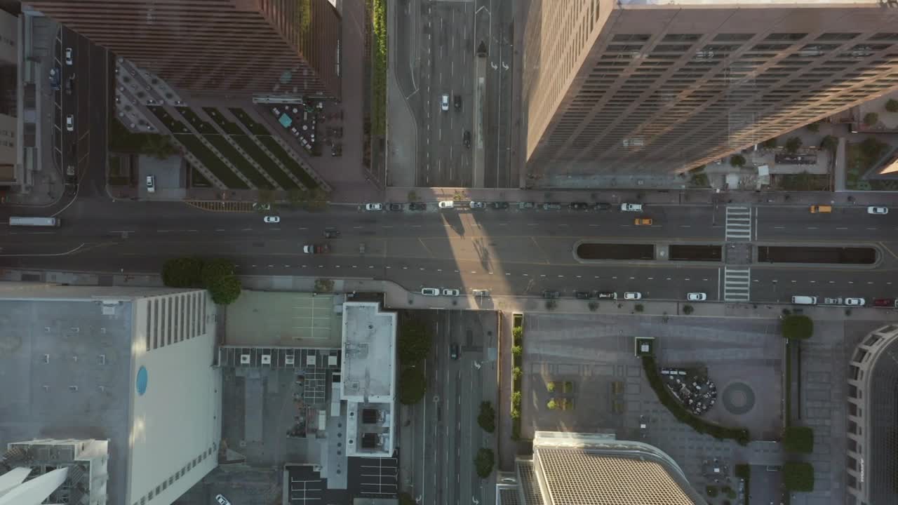 Stock Video Downtown Los Angeles With Low Traffic Aerial Live Wallpaper For PC