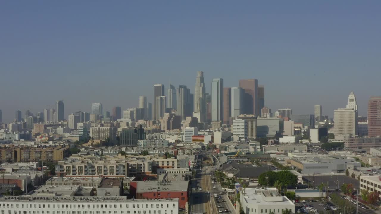 Stock Video Downtown Los Angeles Skyline In California Live Wallpaper For PC