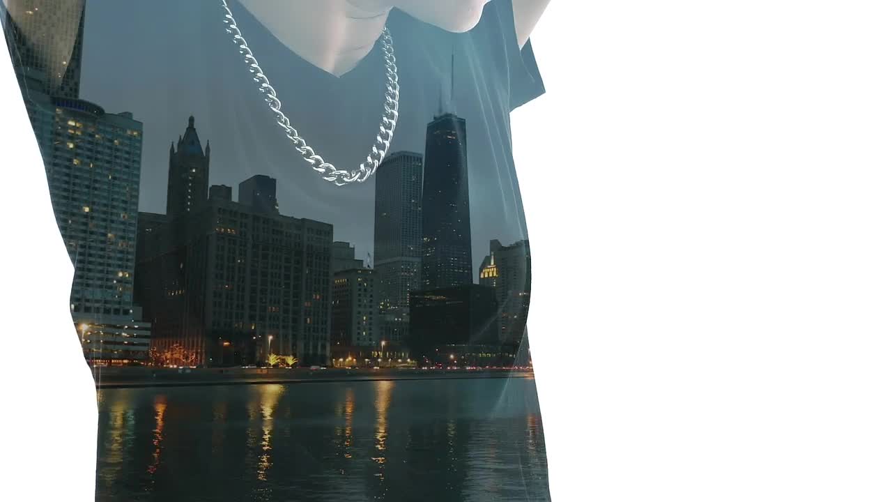 Stock Video Double Exposure Of Woman And Building Live Wallpaper For PC