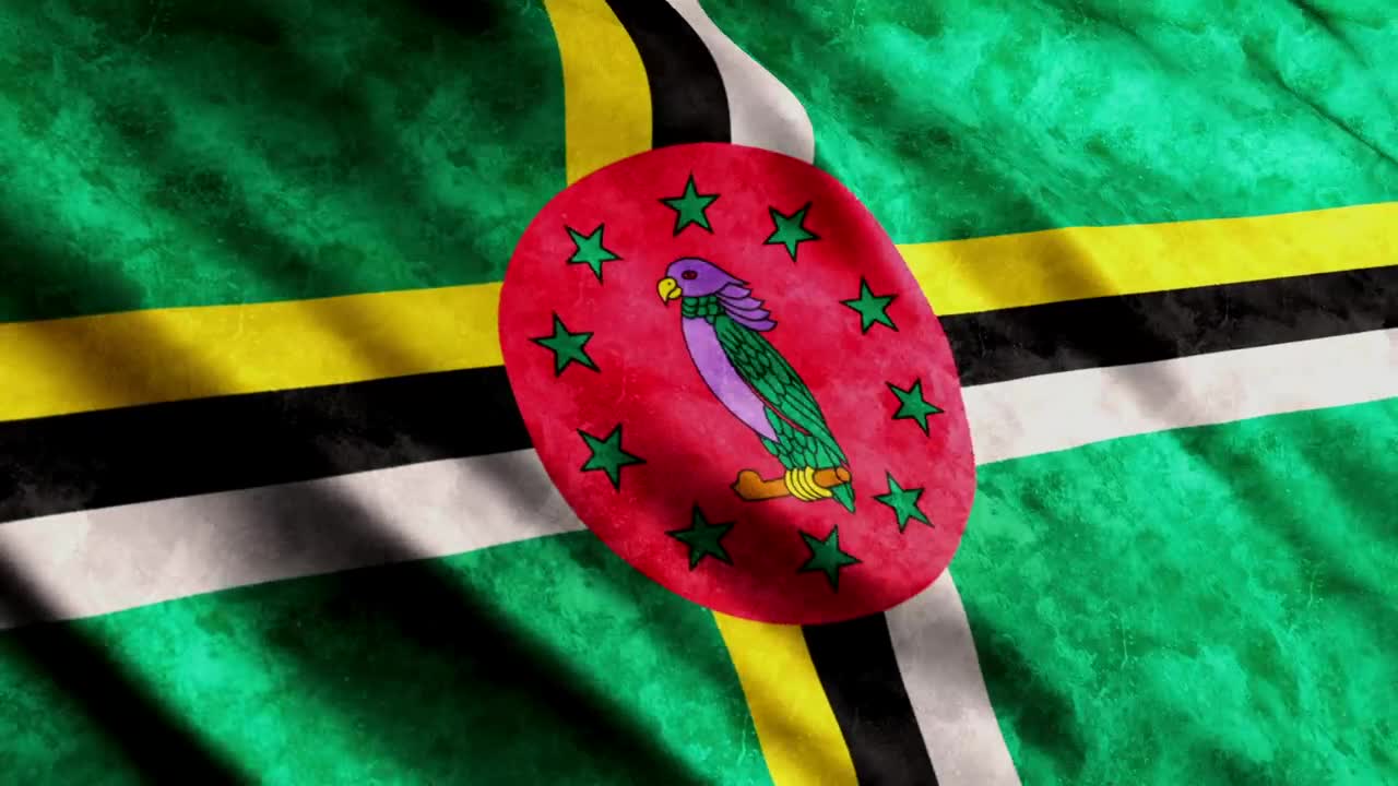 Stock Video Dominica Flag Moving With The Wind Live Wallpaper For PC