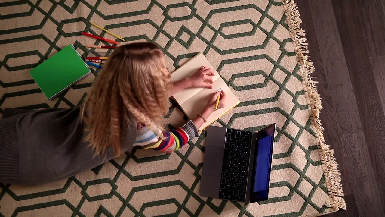 Stock Video Doing Homework With A Laptop Live Wallpaper For PC