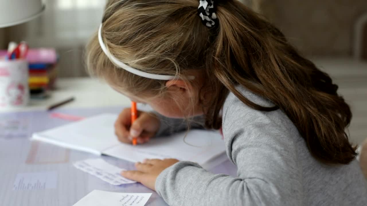 Stock Video Doing Homework At The Table Live Wallpaper For PC