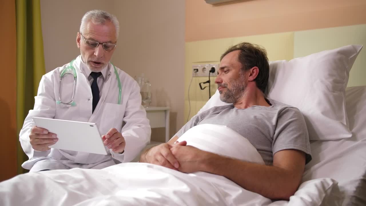 Stock Video Doctor With Mri Results And His Patient Live Wallpaper For PC