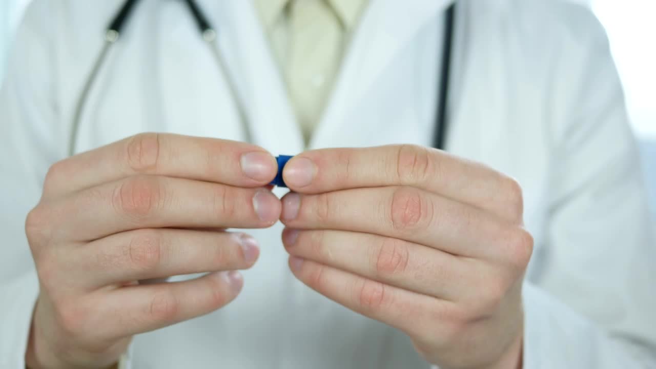 Stock Video Doctor Taking Out A Pipette From A Small Case Live Wallpaper For PC