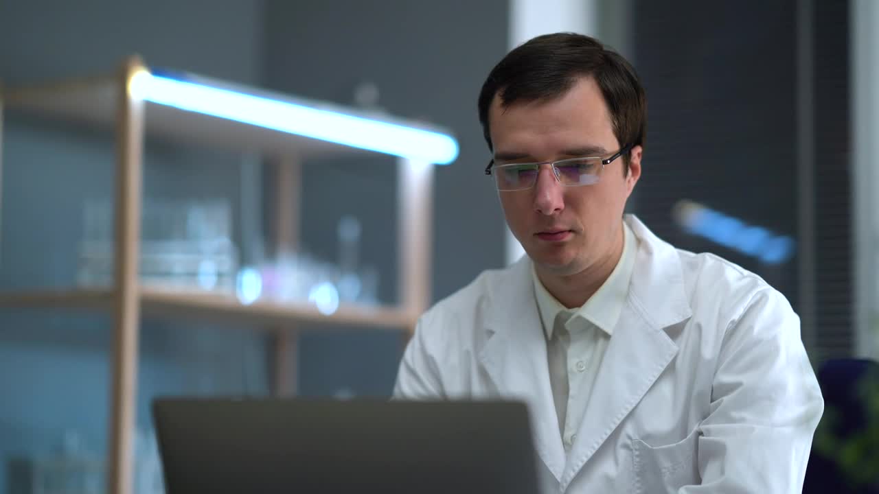 Stock Video Doctor Looking At X Rays And The Computer Live Wallpaper For PC