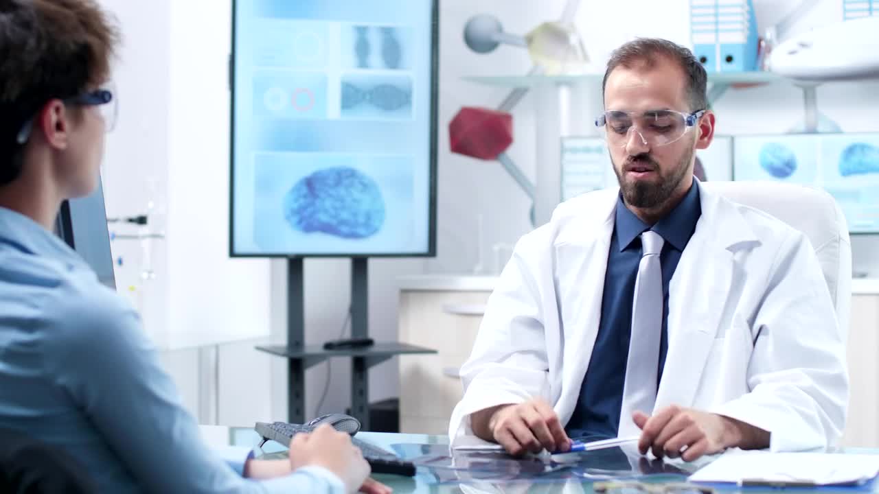 Stock Video Doctor Demonstrates Medical Innovation With Ar Tech Live Wallpaper For PC