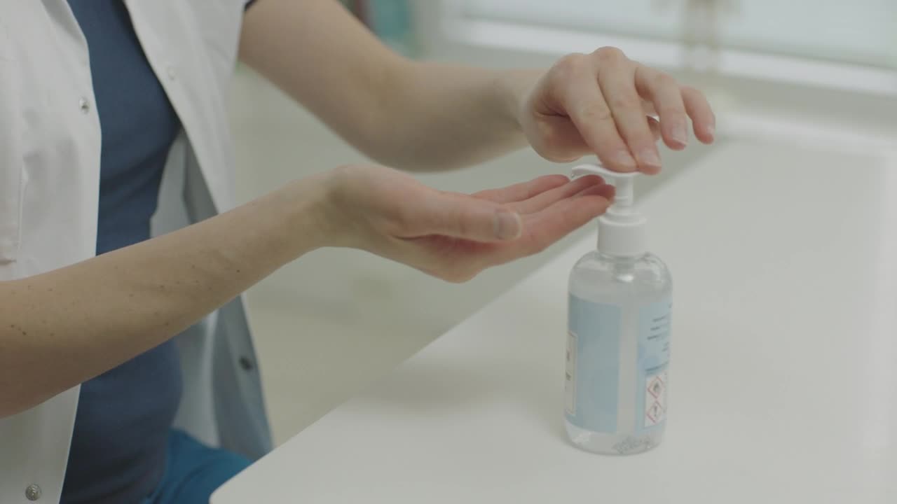 Stock Video Doctor Cleaning Their Hands Live Wallpaper For PC