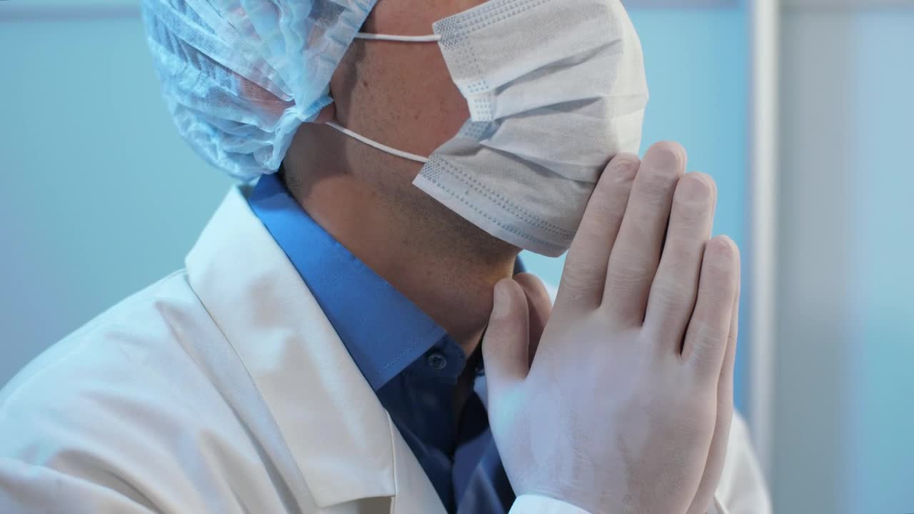 Stock Video Doctor Asking Heaven For Help Live Wallpaper For PC