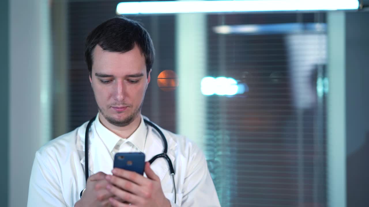 Stock Video Doctor Answering A Phone Call Live Wallpaper For PC