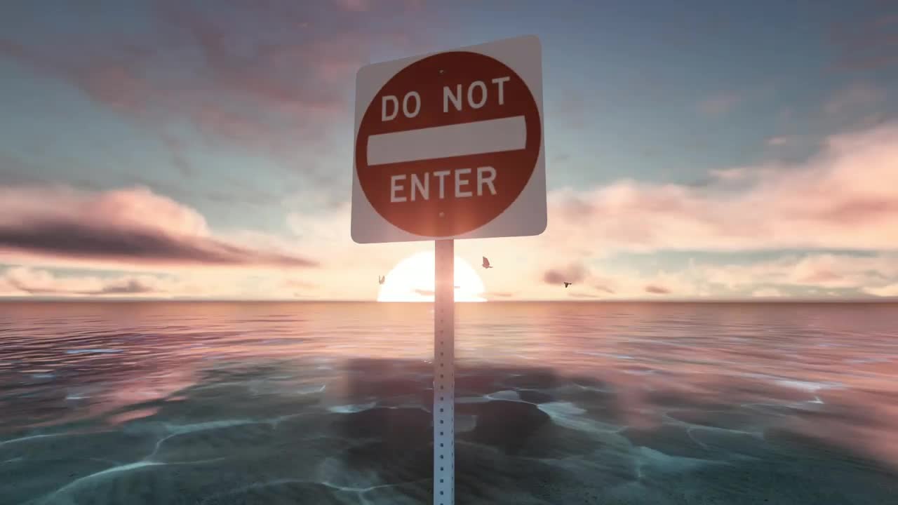 Stock Video Do Not Enter Sing In The Ocean Live Wallpaper For PC