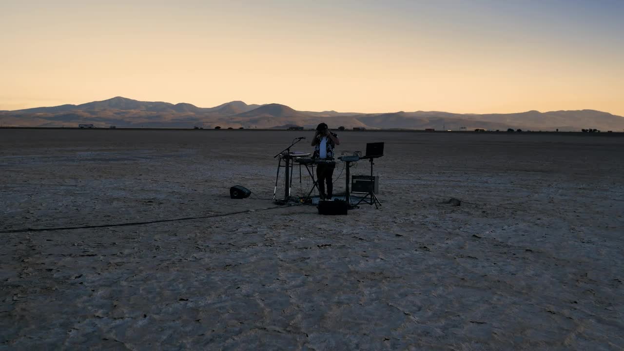 Stock Video Dj With His Equipment In The Middle Of A Big Live Wallpaper For PC