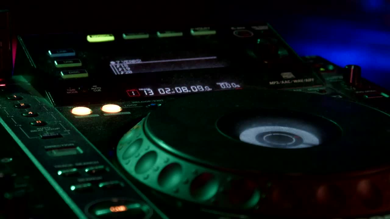 Stock Video Dj Equipment In The Room With Club Lights Live Wallpaper For PC