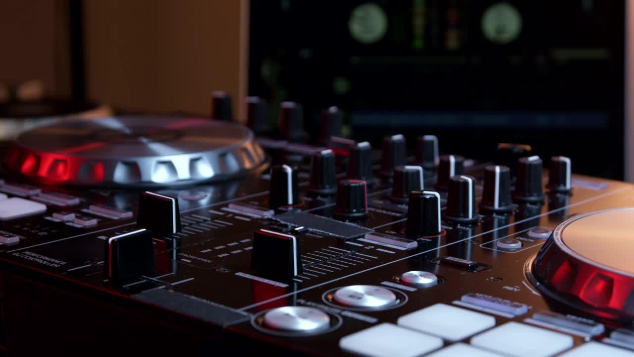 Stock Video Dj Configuring A Mixing Deck Live Wallpaper For PC