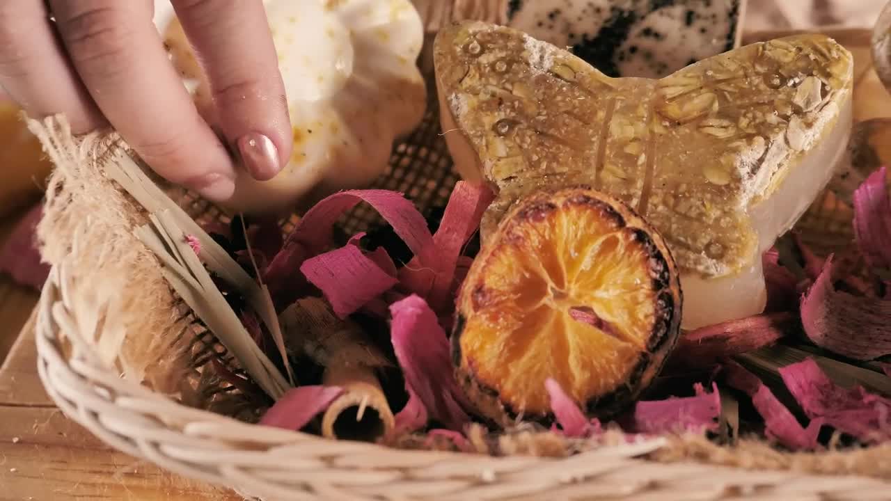 Stock Video Display Arrangement Of Handmade Soaps Live Wallpaper For PC