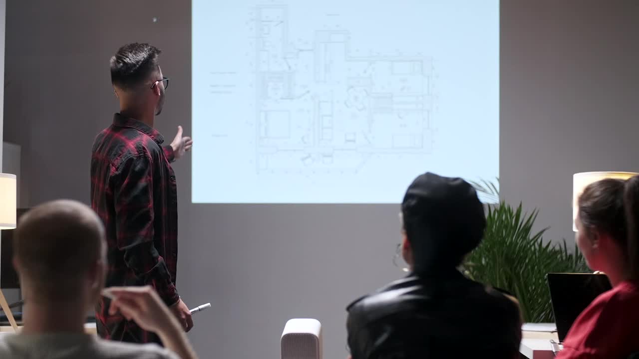 Stock Video Discussion Of An Engineering Project Live Wallpaper For PC