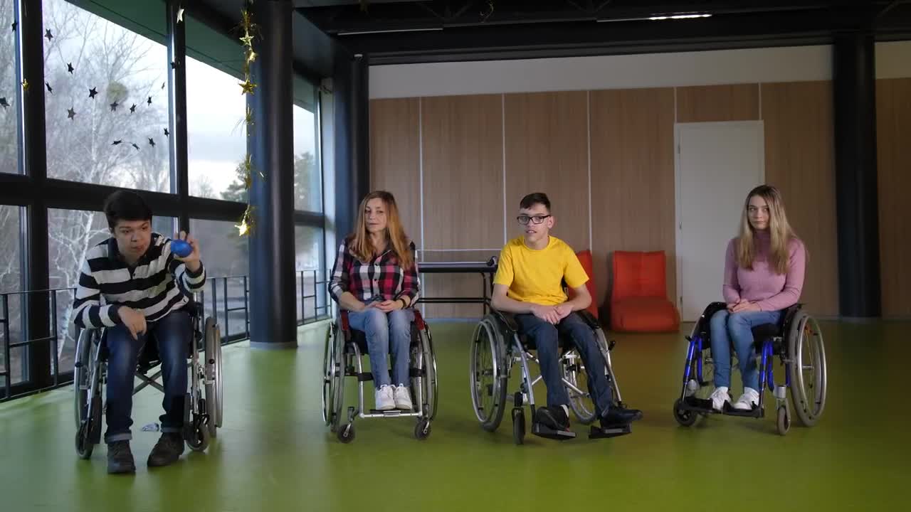 Stock Video Disabled Teens Playing Games Live Wallpaper For PC